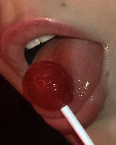 Cherry Lollipop Aesthetic, Purple Lollipop Aesthetic, Hot Mysterious Aesthetic, Red Lollipop Aesthetic, Lips Aesthetic Red, Phoebe Atwell, Cherry Lollipop, Aven Brooks, Abigail Core