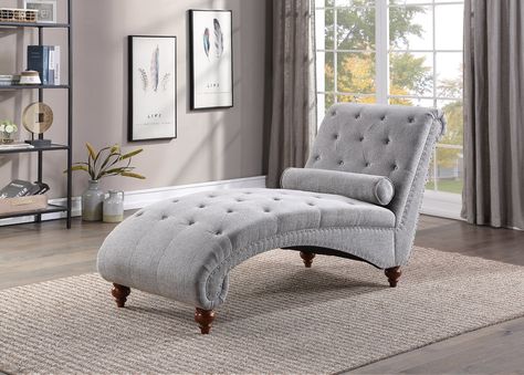 Charlton Home Toey Chaise Lounge & Reviews | Wayfair Bedroom Chaise, Modern Recliner Sofa, Dark Blue Bedroom, Chaise Lounge Indoor, Tufted Chaise Lounge, Velvet Chaise, Velvet Chaise Lounge, Lounge Chair Bedroom, Upholstered Chaise Lounge