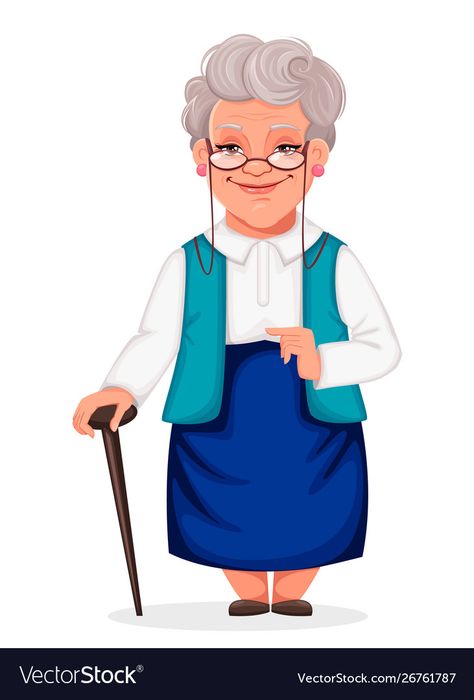 Grandparents Cartoon, Grandmother Cartoon, Pronoun Activities, Happy Grandparents Day, Gangsta Tattoos, Walking Cane, Cartoon Logo, Walking Canes, Cartoon Images