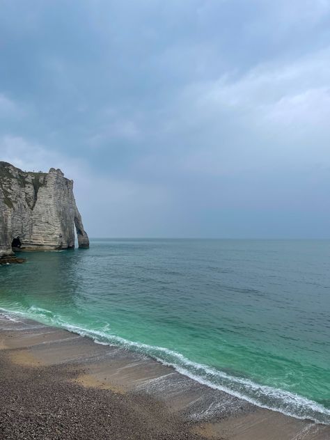 Icy blue beach in Normandy France Liberation Of Paris, France Beach, D Day Beach, Normandy Beach, Normandy France, Europe Trip, Summer 24, Destin Beach, Iconic Landmarks