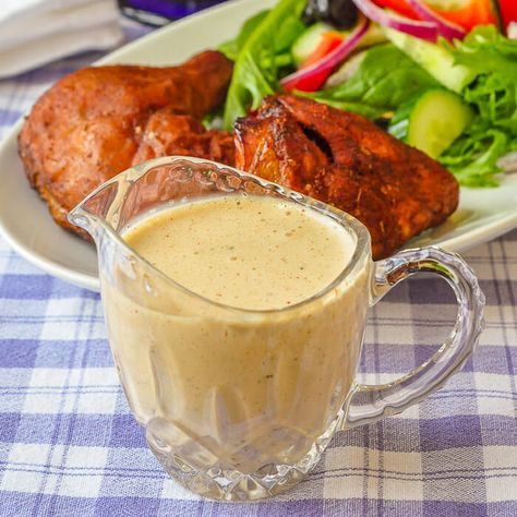 White Barbecue Sauce. An Alabama favourite! More of a condiment than a BBQ sauce this tangy, creamy sauce compliments both smoked & grilled chicken & pork. #BBQ #barbecue #smoke #smoker #smoking #memorialday #fourthofjuly #4thofjuly #labourday #laborday #summerfood Goddess Food, White Barbecue Sauce, Bean Salads, Creamy Dijon, Garlic Croutons, Best Barbecue Sauce, White Bbq Sauce, Dijon Dressing, Blt Salad