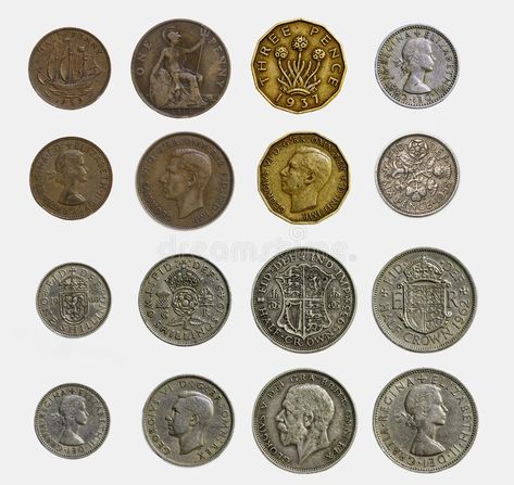 Old English Currency stock image. Image of heads, florin - 47148443 Money English, Old Currency, English Coins, Old English, Coin, Stock Images, Stock Photos, Money, Silver