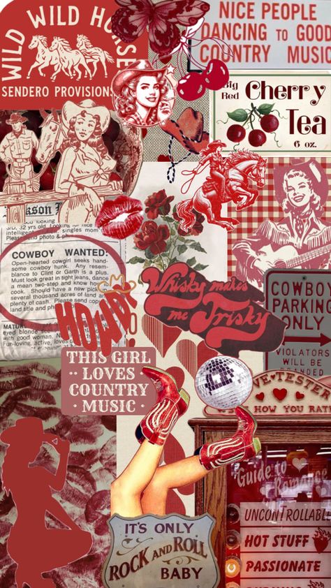 Cowgirl Backgrounds Wallpapers, Hippy Cowboy, Vintage Collage Wallpaper, Western Collage, Macbook Backgrounds, Sublimation Cups, Western Aesthetic Wallpaper, Cute Screen Savers, Rock And Roll Birthday