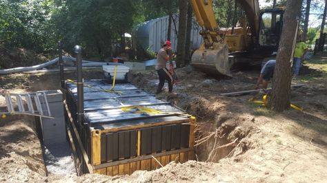 Man transforms shipping container into an underground party bunker Shipping Container Man Cave Ideas, Underground Man Cave, Shipping Container Storm Shelter, Shipping Container Man Cave, Underground Room Ideas, Shipping Container Bunker, Container Man Cave, Man Cave Storage, Container Workshop