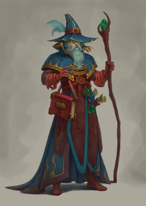 Pathfinder Character, Fantasy Wizard, Fantasy Heroes, Dungeons And Dragons Characters, Dnd Art, The Wizard, Character Design Male, Character Design References, Medieval Fantasy