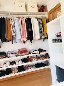 HOW TO MAKE A LOW COST CLOSET !! Cómo hacer un Closet low cost!! - My little world Cost Closet, Spare Room Closet, Diy Dressing, Closet Diy, No Closet Solutions, Ikea Lack, Clothes Closet Organization, Closet Renovation, Open Closet