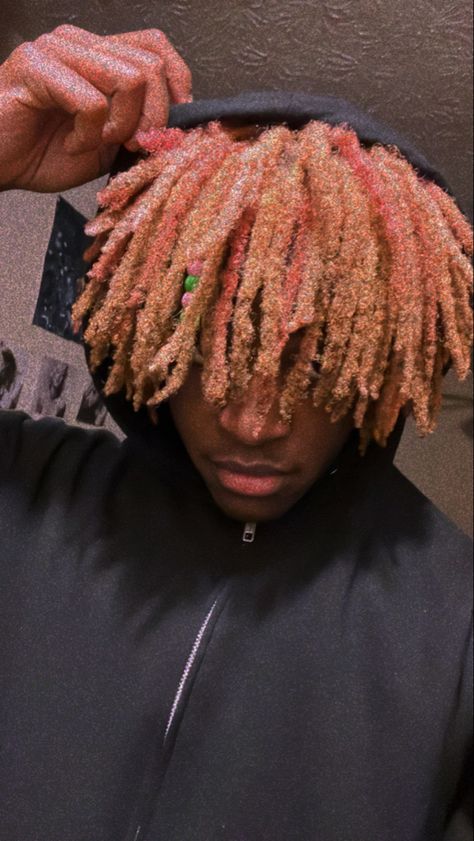 Pink And Blonde Dreads Men, Dread Dye Ideas, Loc Dye Ideas, Loc Dye, Dread Colors, Cute Dreadheads, Men With Dreads, Locs Men, Dread Ideas