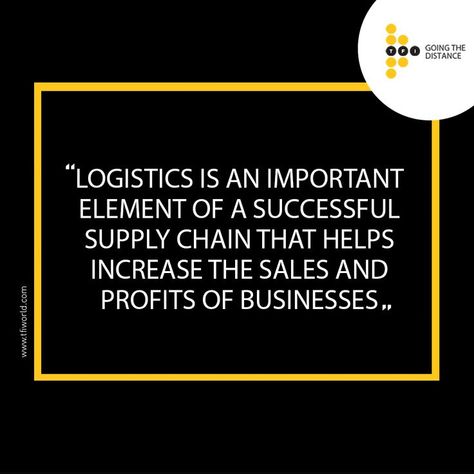 Quote of the day! #logiscticsquote #logisticsUAE #Dubailogistics #logisticservice #flexibleshipment #totalfreightinternational #tfi Logistics Quotes, Employee Quotes, Economics Notes, Logistics Design, Supply Chain Logistics, Company Quotes, Logistics Management, Star Quotes, Logistics Transportation