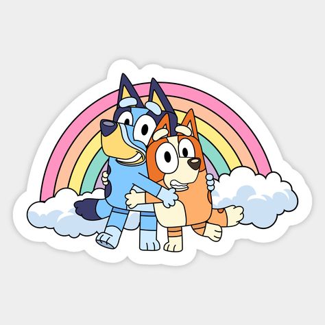 This Bluey and bingo rainbow tees is the perfect for those who fans of bluey. Great gift for kids, brother, sister, siblings, women, mom, auntie, grandmom, girlfriend, wife and friends. this merch top as a Birthday gift. -- Choose from our vast selection of stickers to match with your favorite design to make the perfect customized sticker/decal. Perfect to put on water bottles, laptops, hard hats, and car windows. Everything from favorite TV show stickers to funny stickers. For men, women, boys… Bluey Birthday Banner Painted, Kids Stickers Printable, Bluey Clipart, Brother Stickers, Bluey Y Bingo, Bingo Bluey, Rainbow Magnet, Bluey Party, Diy Birthday Invitations