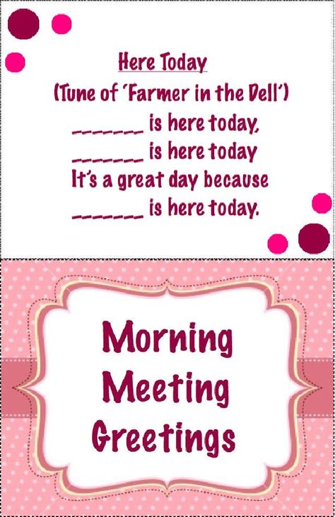 Morning Meeting Songs, Greeting Song, Morning Meeting Greetings, Morning Meeting Activities, Circle Time Songs, Kindergarten Songs, Classroom Songs, Preschool Circle Time, Morning Songs