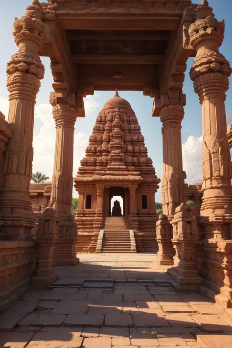 Photograph of a temple built in Dravidian architecture. South Indian Temple Architecture, Dravidian Architecture, Indian Temple Architecture, Temple Architecture, Architect Design House, Indian Temple, Architectural Styles, Indian Architecture, Concept Artist