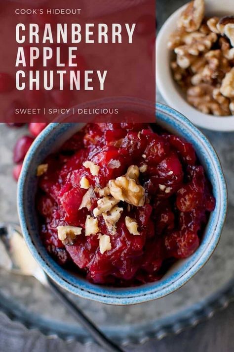 Cranberry Apple Chutney, Cranberry Chutney Recipe, Apple Chutney Recipe, Apple Chutney, Teriyaki Marinade, Cranberry Relish, Cranberry Pistachio, Cranberry Chutney, Cranberry Apple