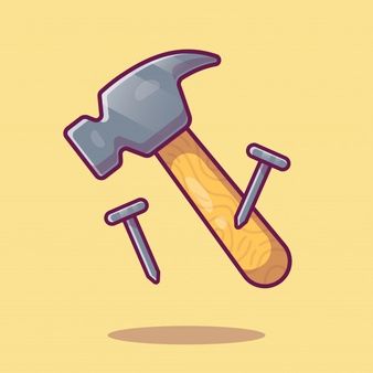 Catalyststuff | Freepik Hammer Drawing, Walking Cartoon, Rick And Morty Poster, Illustration Story, Vector Icons Illustration, Isometric Illustration, Cartoon Posters, Dog Biting, Work Tools