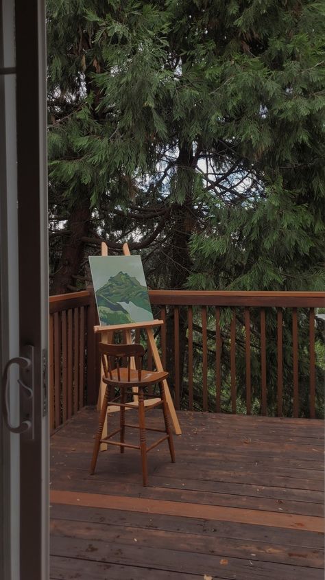 #artist #art #painter #painting #artistaesthetic #arthoe #placestopaint #canvas #easel #thrifted #nature #pnw #simplelife #slowlife #create #acrylic #artideas #inspo Painting Easel Aesthetic, Art Easel Aesthetic, Artist Life Aesthetic, Painters Aesthetic, Easel Aesthetic, Painter Aesthetics, Romanticizing Fall, Random Activities, Painter Aesthetic