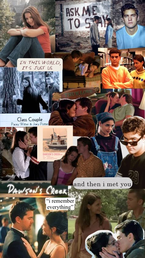 Dawsons Creek Style, Dawsons Creek Aesthetic Outfits, Dawson Creek Aesthetic, Dawsons Creek Aesthetic, Joey And Dawson, Dawson And Joey, Dawson Creek Joey, Joey Pacey, Pacey Witter Wallpaper