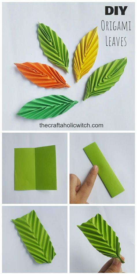 Origami Leaf, Paper Origami Flowers, Origami Leaves, Earthy Elegance, Origami Patterns, Folding Origami, Origami Paper Art, How To Make Origami, Paper Flower Crafts