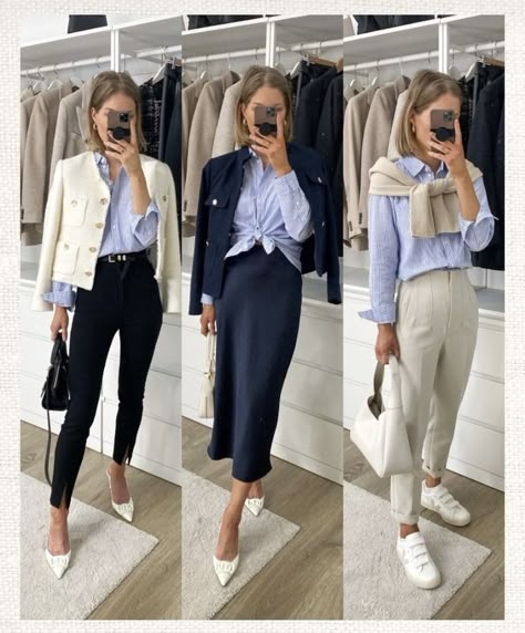 Summer Outfit Office Casual, Modern Work Outfits Women, Summer Work Outfits Office, Classic Work Outfits, Mode Ab 50, Classic Outfits For Women, Smart Casual Women, Spring Work Outfits, Corporate Outfits