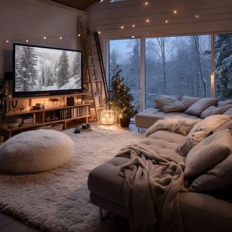 Cabin Room, Room Country, Winter Living Room, Cabin Living, Dream House Rooms, Cozy Room Decor, Apartment Decor Inspiration, Small Cabin, Modern Cabin