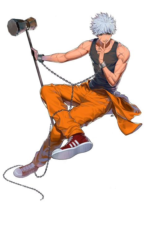 Anime Prisoner Guy, Prison Character Design, Prisoner Character Design, Air Gear Characters, Poses Anime, Male Character, Character Design Male, Anime Oc, Art Characters