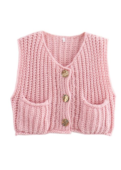 Sleeveless Sweaters, Vest Cardigan, Women Vest, Fall Attire, Fall Closet, Australia Fashion, Pink Vest, Cardigan Sweater Vest, Cardigan Sweaters