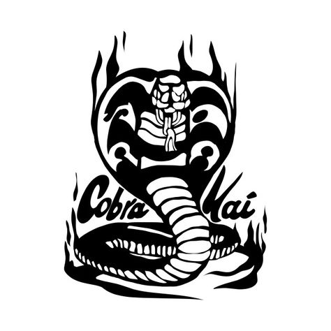 Cobra kai - Cobra Kai - T-Shirt | TeePublic Cobra Kai Symbol, Cobra Kai Tattoo Ideas, Cobra Kai Tattoo, Cobra Kai Logo, Cobra Kai T Shirt, Kai Wallpaper, Snake Logo, Cobra Kai Dojo, Custom Car Decals