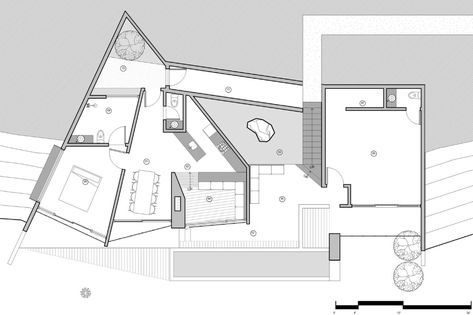 Gallery of Hidden House / Taller de Terreno - 21 Dunes House, Sheltered Housing, Hidden House, Earth Sheltered, Baja California Sur, Green Roof, Architecture Plan, Side View, House Plans