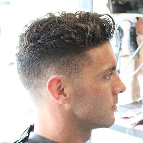 Men Haircut Ideas, Mens Wavy Haircuts, Haircut Ideas Trendy, Smart Hairstyles, High Taper, Men Haircut Curly Hair, Wavy Hairstyle, Tapered Haircut, Wavy Haircuts