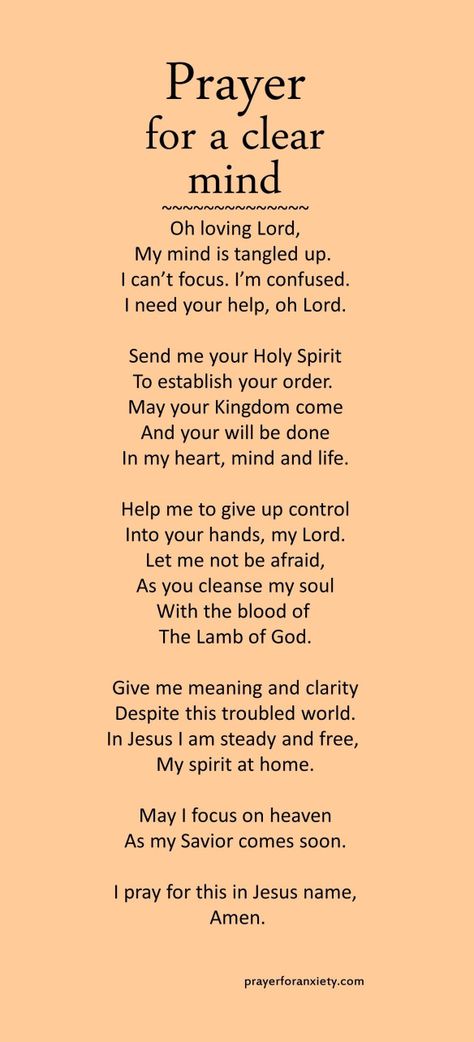 This Prayer for a clear mind text image helps contains a prayer to help inspire you to seek God's kingdom. A Prayer For You, Gods Kingdom, Everyday Prayers, Christian Prayers, Good Prayers, Life Quotes Love, Prayer Verses, Prayers For Healing, Prayer Scriptures