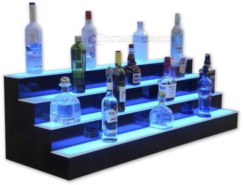 Lighted Bar Shelves, Back Bar Shelving, Liquor Shelves, Bottle Display Shelf, Liquor Bottle Display, Liquor Display, Liquor Shelf, Wine Bottle Display, Bar Shelves