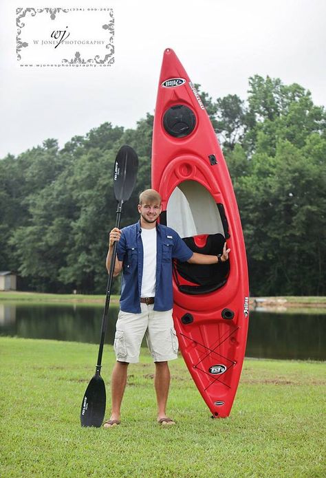 #senior #guy copyrighted by #wjonesphotography #kayak Kayak Senior Pictures, Kayaking Outfit, Future Job, Senior Pictures Boys, Senior Guys, Senior Photo, Portrait Ideas, Senior Pics, Kayaks