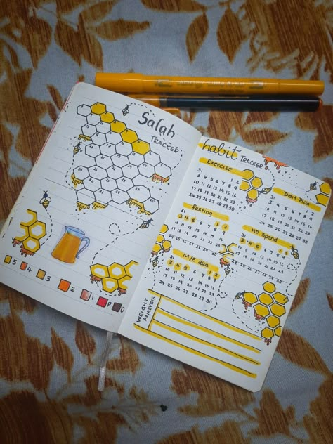 Ramadan Habit Tracker, Ramzan Journal Ideas, Ramadan Journal Ideas, Islamic Journal Ideas, Islamic Journaling, Quran Tracker, Muslim Journal, Salah Tracker, Islam Journal