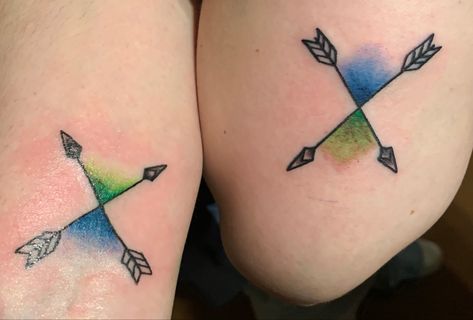 Friendship Tattoos, Arrow Tattoos, Time Tattoos, Right Time, Triangle Tattoo, Watercolor Tattoo, Tattoos, Quick Saves