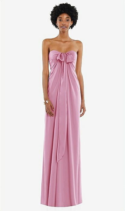 Draped Satin Grecian Column Bridesmaid Dress With Convertible Straps In Powder Pink | The Dessy Group Island Bridesmaid Dresses, Maternity Guest Wedding Dress, Formal Dresses Maxi, Elegant Silk Maxi Dress, Prom Inspo Dress, Pink Floral Bridesmaid Dresses, Pink Satin Bridesmaid Dresses, Baby Pink Bridesmaid Dresses, Christmas Formal Dress