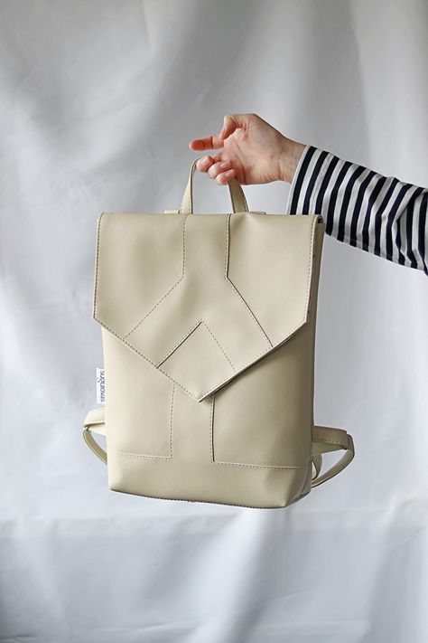 Neutral Backpack Minimal Vegan Leather Backpack for Women Laptop Backpack Scandinavian Rucksack Small Back Pack Purse Mini Boho Backpack - Etsy Lithuania Neutral Backpack, Women Laptop Backpack, Minimal Backpack, Boho Backpack, Laptop Backpack Women, Vegan Leather Backpack, Backpack For Women, Vegan Leather Bag, Laptop Backpack