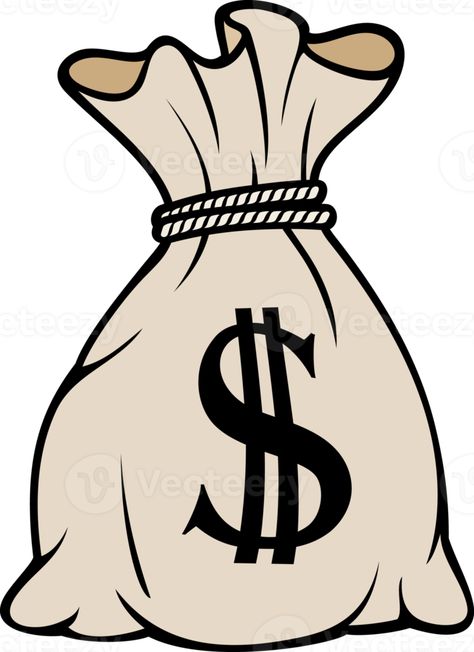 Money Bag with Dollar Sign Illustration Money Bag Drawing, Money Sack, Supreme Iphone Wallpaper, Prints Ideas, Graffiti Piece, Sign Illustration, Money Bags, Nursery Activities, Drawing Bag