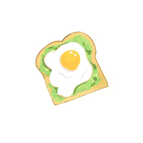 Avocado toast illustration #art #avocadotoast #breakfast #egg #illustration #procreate #aesthetic Avocado Toast Illustration, Avocado Toast Drawing, Toast Illustration, Procreate Aesthetic, Avocado Toast With Egg, Toast With Egg, Egg Illustration, Fancy Toast, Youtube Branding