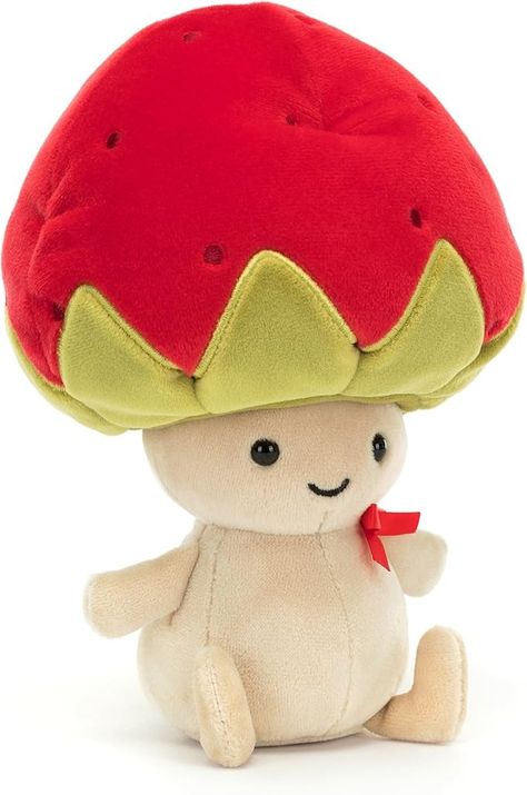 Amazon.com: Jellycat Straw-Beret Sallie Plush : Toys & Games Big Strawberry, Strawberry Hat, Bubble Activities, Preschool Puzzles, Jellycat Toys, 300 Piece Puzzles, Paper Store, Eco Friendly Toys, Red Strawberry