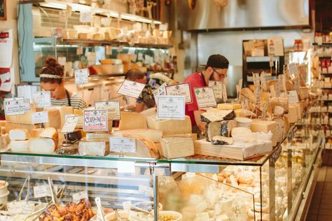 Hungry for Something Special? Uncover Boston's Hidden Food Treasures! Formaggio Kitchen might be the quintessential gourmet grocery store. It should be your first stop when planning a spread for any type of gathering: the legendary shop stocks a wide selection of cheese and charcuterie, along with all the accoutrements and a wealth of knowledge to help you put it all together. Cheese Shop Design, Boston Public Market, Visit Boston, Boston Travel Guide, Shop Design Ideas, Specialty Food Store, Holiday Dinner Table, Gourmet Food Store, Boston Travel