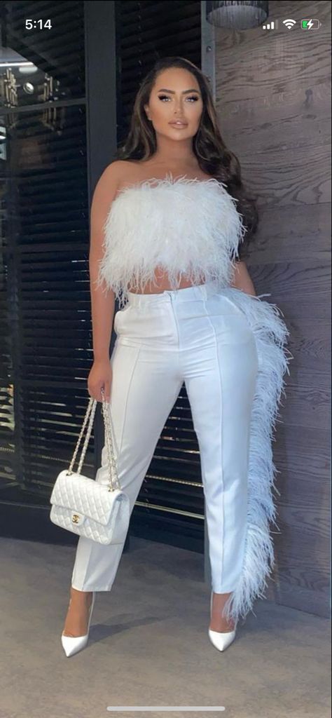 Black And White Affair Party Outfit, All White Party Outfits Baddie, All White Outfit Party Night Classy, All White Party Attire, All White Party Outfits Black Women, White Theme Party Outfit, Hen Outfits, Party Outfit Baddie, White Theme Party