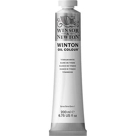 Winsor & Newton Winton Oil Colour Paint, 200ml tube, Titanium White Oil Colour, Winsor Newton, Titanium White, Color Spectrum, Winsor & Newton, Modern Colors, Art Show, Art Materials, Toner