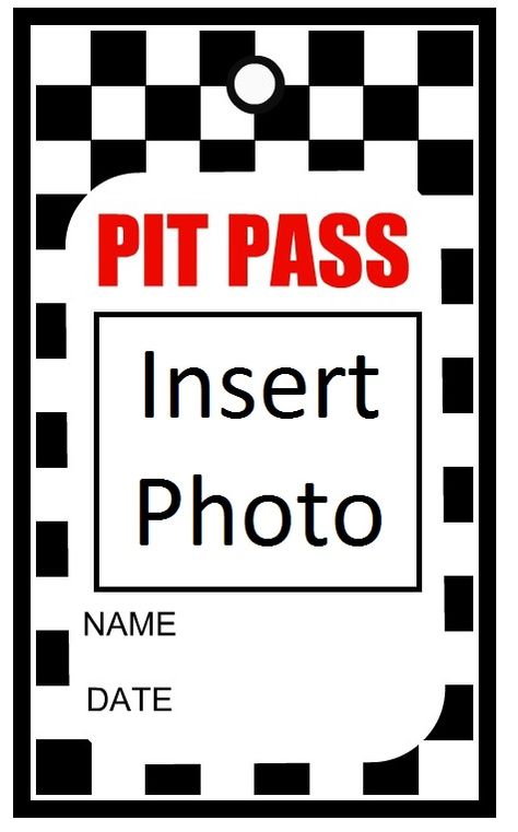 Pit Pass Pinewood Derby Decorations, Derby Decorations, Hot Wheels Themed Birthday Party, Tiger Scouts, Motorcycle Party, Cub Scout Activities, Racing Theme, Police Birthday, Race Car Themes