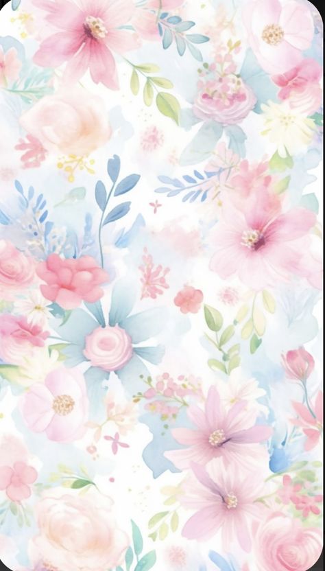 Flower Bed Sheets, Pastel Sec, Spring Wallpaper, Pink Blue Yellow, Flower Background Wallpaper, Pink Wallpaper Iphone, Phone Wallpaper Images, Flower Phone Wallpaper, Flower Bed