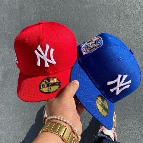 Fitted Cap Outfit Black Women, Fitted Cap Outfit, Ny Hats, Ny Cap, Subway Series, Custom Fitted Hats, Ny Hat, Swag Hats, Streetwear Hats