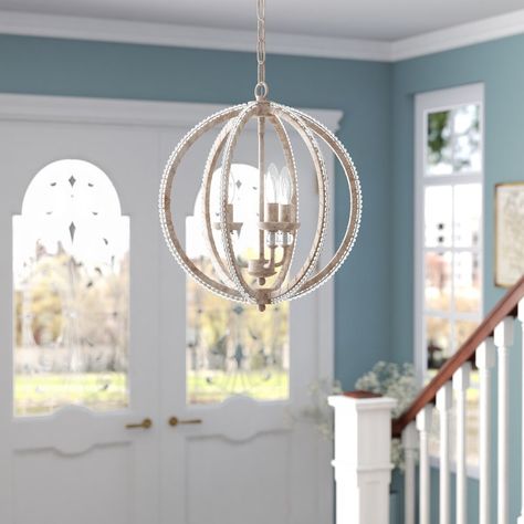 Coastal Chandelier, Coastal Bedrooms, Candle Style Chandelier, Coastal Bedroom, Globe Chandelier, Coastal Furniture, Mini Chandelier, Antique Linens, Candle Styling