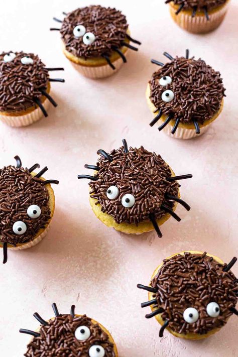 Dairy Free Halloween Recipes, Haloween Cupcakes, Halloween Spider Cupcakes, Dairy Free Halloween, Haloween Cakes, Spider Cupcakes Halloween, Dairy Free Cupcakes, Halloween Cupcakes Decoration, Dairy Free Chocolate Cake