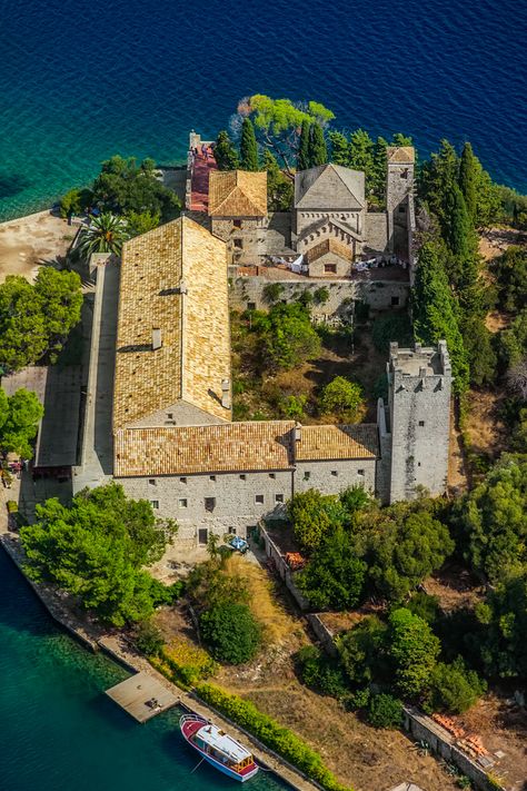 St. Mary Island, a gem in the middle of mljet, croatia. Mljet Island Croatia, Mljet Island, Pag Island Croatia, Mljet Croatia, Britania Island Surigao, Blue Lagoon Croatia, Croatia Nature, Croatia Tourism, Croatian Islands