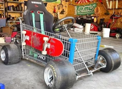 Cool Go Karts, Kids Go Cart, Go Kart Designs, Homemade Go Kart, Go Kart Plans, Beer Crate, Moto Custom, Diy Go Kart, Pimped Out Cars