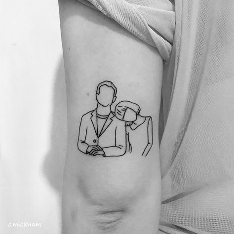 Chloé Mickham on Instagram: “Bob & Charlotte from Lost In Translation 🎞🎥💗 for Eva • • • #tattoo #linetattoo #hackneytattoo #londontattoo #tattooer #tattooflash…” Unique Tattoos With Meaning, Meaningful Tattoos For Men, Small Shoulder Tattoos, Small Tattoos With Meaning, Tattoos For Women Half Sleeve, Strength Tattoo, Tattoo Signs, London Tattoo, Wrist Tattoos For Women