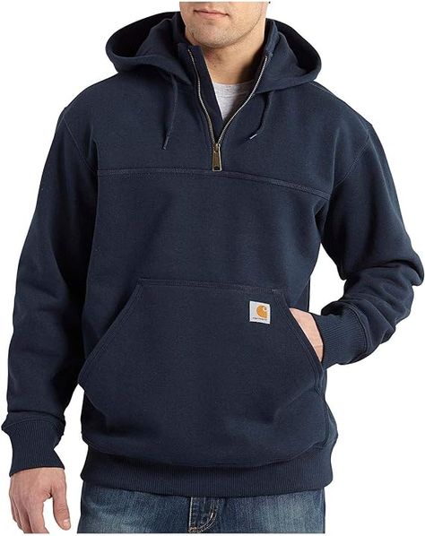 Carhartt Hoodie, Quarter Zip Hoodie, Carhartt Shirts, Basic Hoodie, Men Carhartt, Great Gifts For Men, Quarter Zip Sweatshirt, Best Gifts For Men, Carhartt Mens