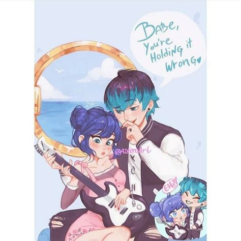 Luka And Marinette, Luka Miraculous Ladybug, Ladybug E Catnoir, Ladybug Art, Miraculous Ladybug Memes, Miraculous Ladybug Fanfiction, Ladybug Anime, Super Cat, Miraculous Ladybug Fan Art